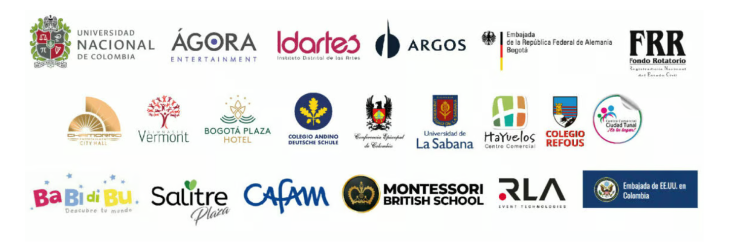 Logos de clientes corporativos e institucionales de AudioProyectos